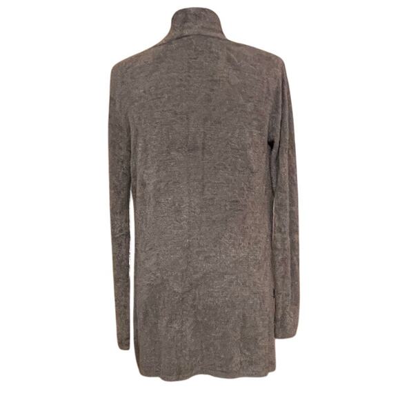 Barefoot Dreams Sz S / M CozyChic Lite Island Wrap Drape Cardigan Pockets Gray - Picture 2 of 9